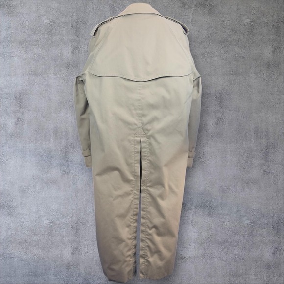 Vintage 80's Burberrys Prorsum Trench Coat Long England Classic Chic Size 42 - Picture 10 of 13
